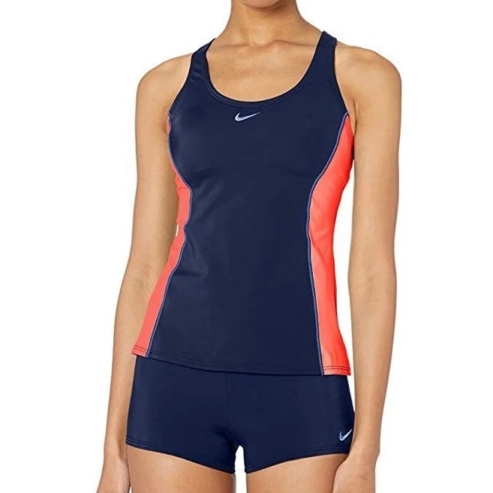 Nike swim suit tankini sz L NWT